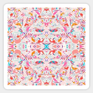 Sweet Candy Abstraction / Papercut Shapes Symmetry Sticker